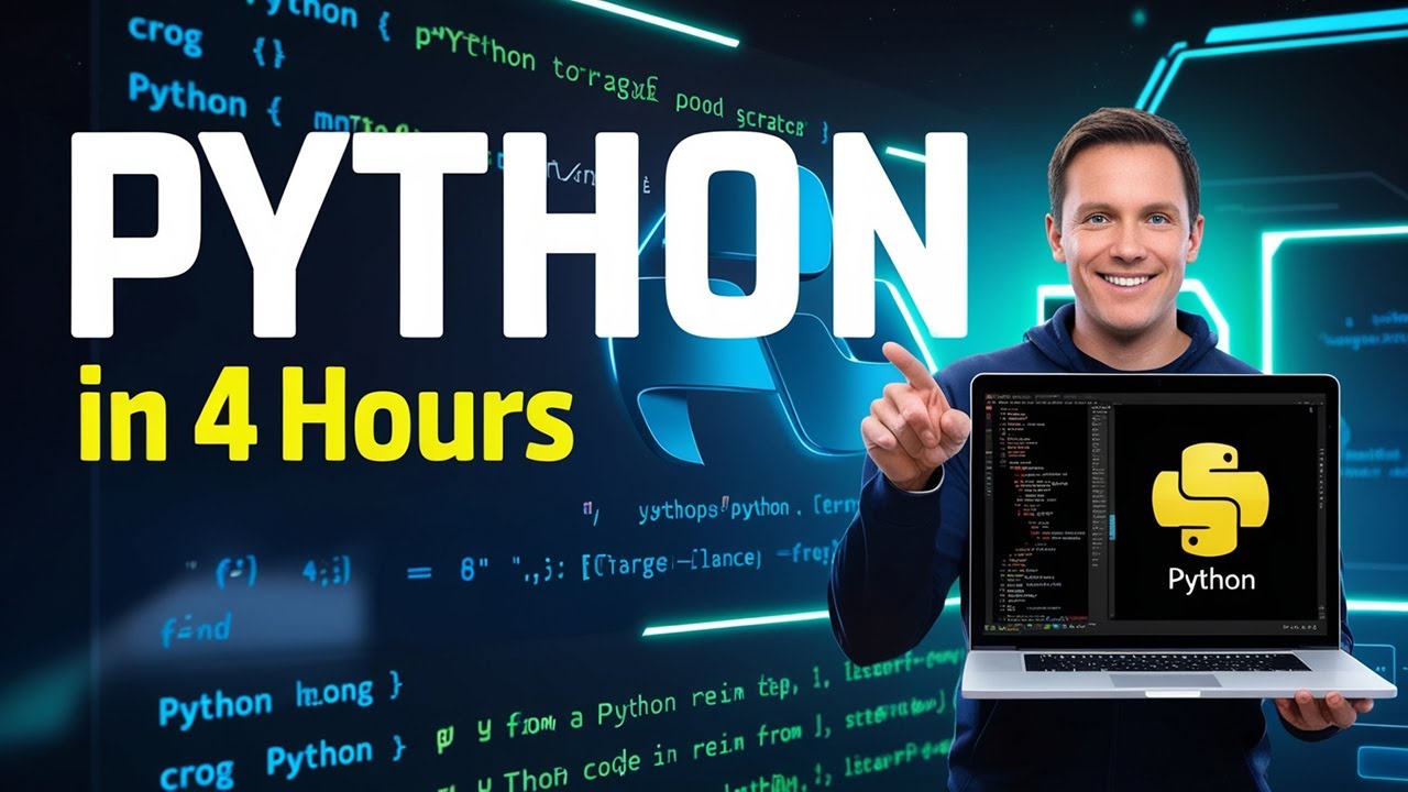 Python in 4 Hours: Learn Python Programming from Scratch | Python Full ...