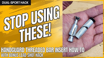 How-To Install Threaded Handguard Inserts w/ Bonus Vibration Improvement for Dirt & Dual Sport Bikes