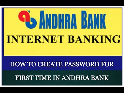 ANDHRA BANK FIRST TIME USER LOG IN