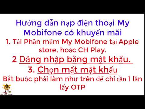 My Mobifone nạp điện thoại hưởng khuyến mãi, trả trước trả sau Mobifone | Foci