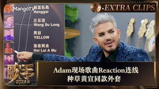 【精彩抢先看】Adam Lambert现场歌曲Reaction连线 种草黄宣同款外套 |《歌手2024》Singer 2024 Extra Clips | MangoTV