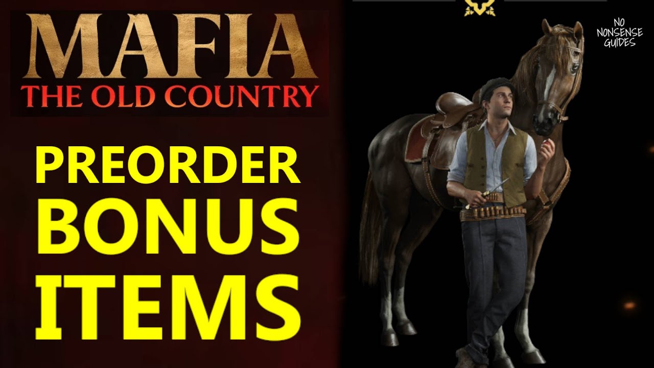 Mafia Old Country Where to Find Preorder Bonus Items - Soldato 