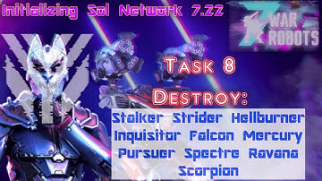 Task 8 - War Robots Initializing SolNetwork 7.22 -Yan-di Ventures!- War Robots 7th Anniversary Event