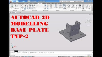 AUTOCAD 3D, How to drawing base plate typical 2, autocad | rvmags