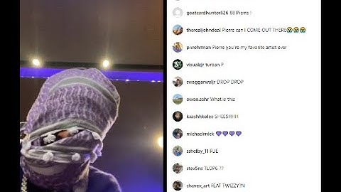 Pierre Bourne Plays a FIRE🔥 Snippet Live On IG🤯