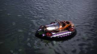 Chitty bang bang Boat VFX pan shot