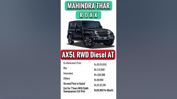 Thar 5 door AX5L most value for money variant 2024 thar discount is not available on thar roxx