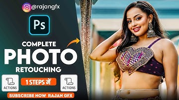 High-End Smooth Skin Retouch Photoshop Action | One Click Skin Retouch Action Free Download 2025