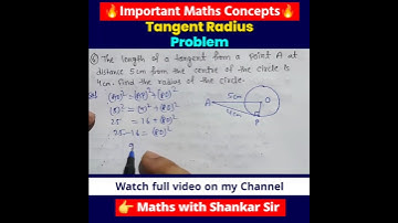 Ex 10.2 Q6 Chapter 10 Circles class 10 maths | Important math Questions #mathproblems #Circles