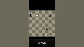 Mate in Two - Daily Chess Puzzle - No. 102 - #chess #puzzle #checkmate #shorts #0_algo_chess