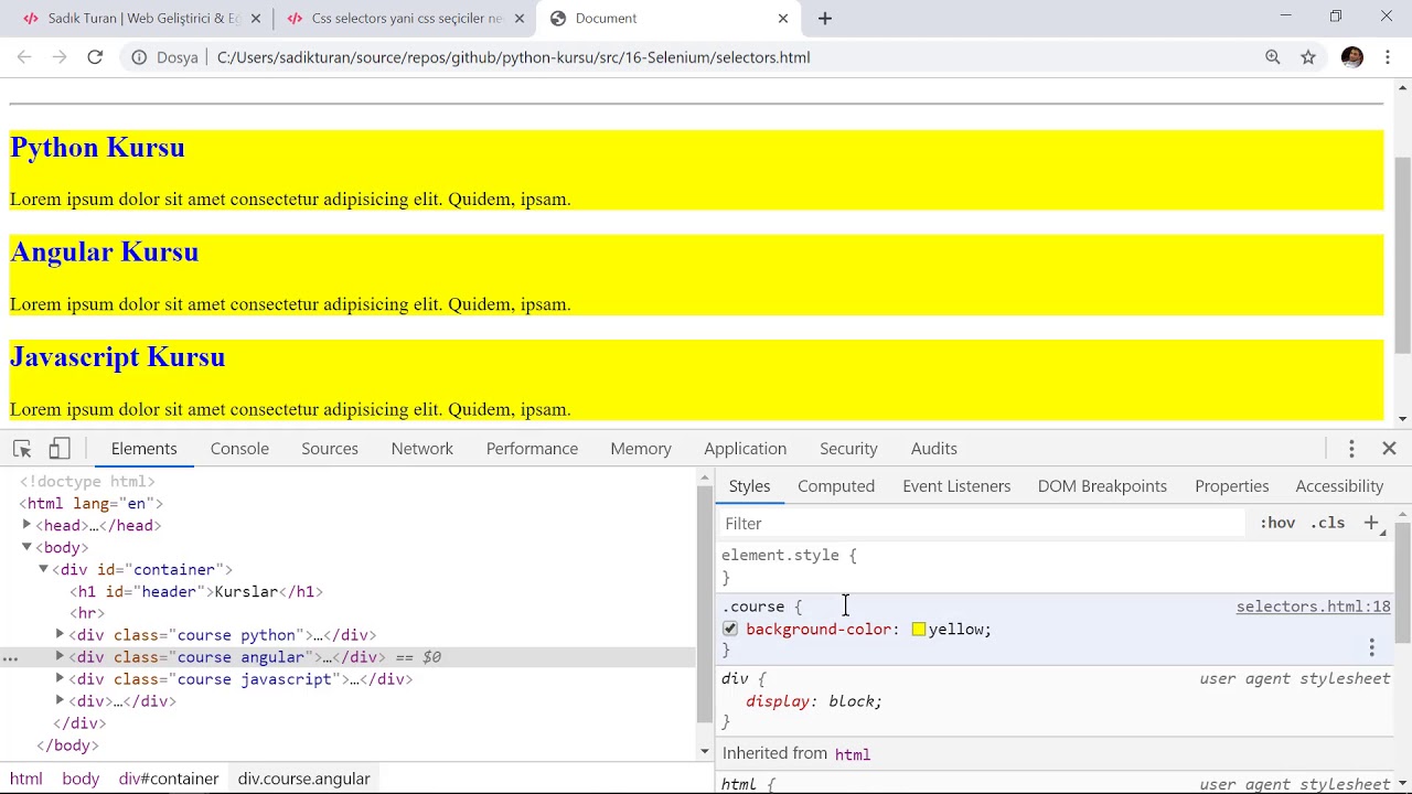 Python - Selenium Selector - YouTube