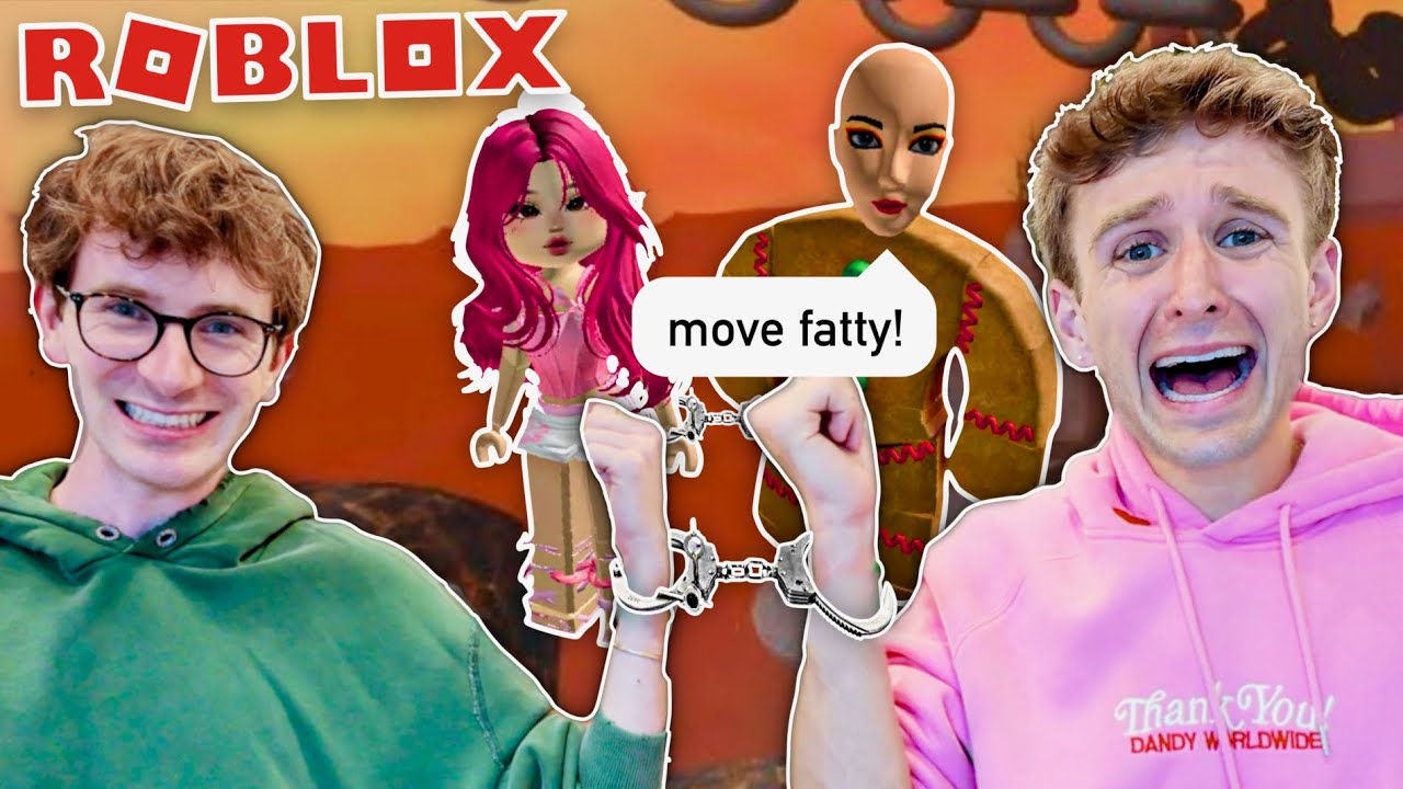 Playing Roblox CHAINED To My Twin😭 w Scott Kress