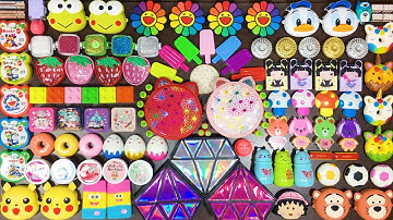 Mixing Random Things into GLOSSY Slime ! SlimeSmoothie Satisfying Slime #163 - Misa Slime