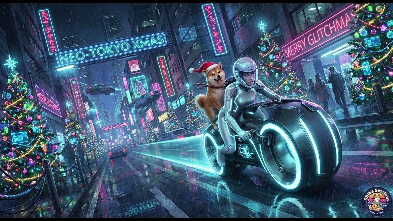 NEON SLEIGH RIDE 🏎️🎄 Fast Synthwave & Retrowave Christmas Mix  | 霓虹雪橇：高能量聖誕復古波，適合駕駛的快節奏電音女聲