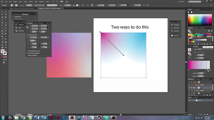 Creating multi colored gradients that originate from different locations