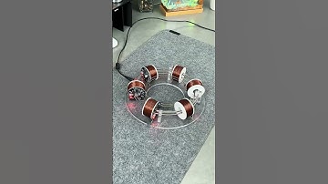 Tesla electromagnetic coil accelerator model toy
