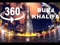 360 burj khalifa from the souk al bahar and the fountain views