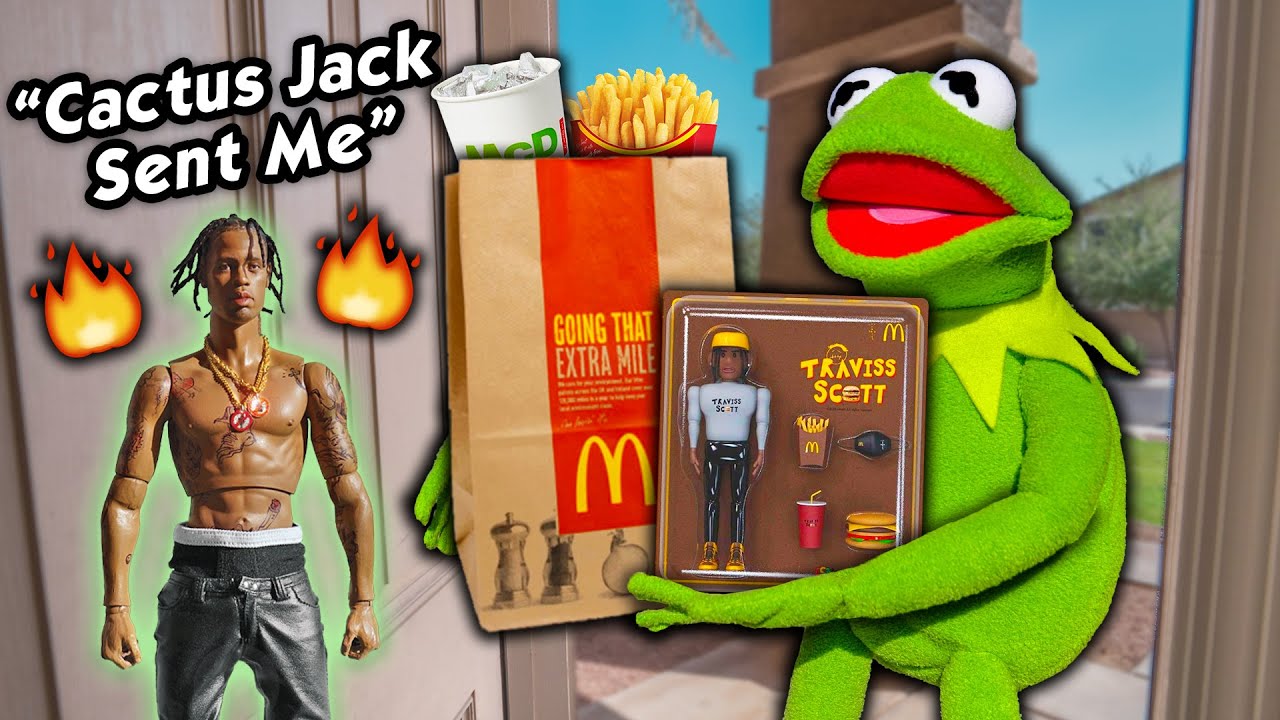 Kermit the Door Salesman Gets LIT Selling Travis Scott Burgers!