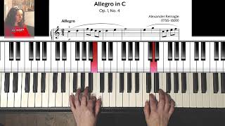 Allegro in C Major - Alexander Reinagle - RCM Prep A