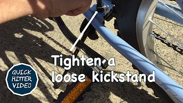 Dad Tightens a Loose Kickstand