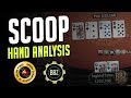 $1050 SCOOP Comprehensive GTO Hand Analysis