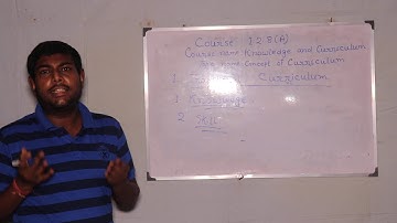 B.Ed 2nd Semester English Version, Course Code : 1.2.8(A) Knowledge & Curriculum Part :- 1