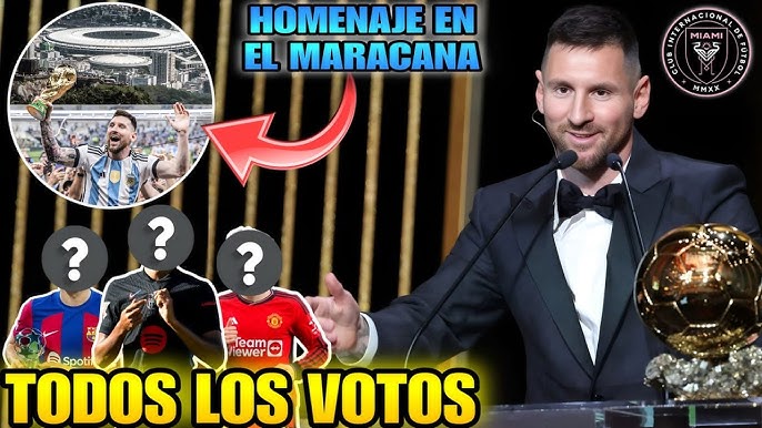 🚨 TODOS los VOTOS de MESSI en el BALÓN DE ORO 2024 🤩 LEO tendrá un HOMENAJE en el estadio MARACANA✅️ - YouTube