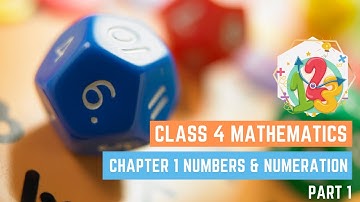 CLASS IV MATHEMATICS - CHAPTER 1 NUMBERS & NUMERATION PART 1