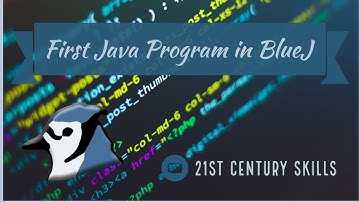 First Java Program in BlueJ  I  Java  I  ICT Skills