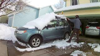 Time-lapse clearing my car and shoveling around it. by Grzegorz Tokarski 2,322 views 3 years ago 58 seconds