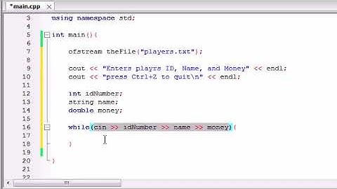 C++ Tutorials   66   Writing Custom File Structures