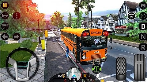 Coach Bus Realistic Driving: New Multiplayer - New School Bus Simulator 2023 - Android GamePlay #3