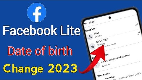 How to change Date of birth on facebook Lite 2024 | Facebook date of birth change 2023 | FB Lite