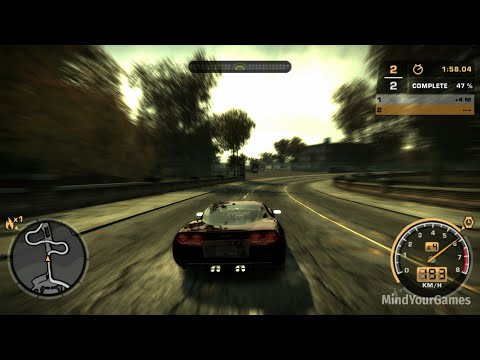 Need For Speed Most Wanted 2005 Chevrolet Corvette C6 Gameplay 4K UHD 60FPS