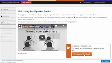 Toetsen afnemen met TextAid