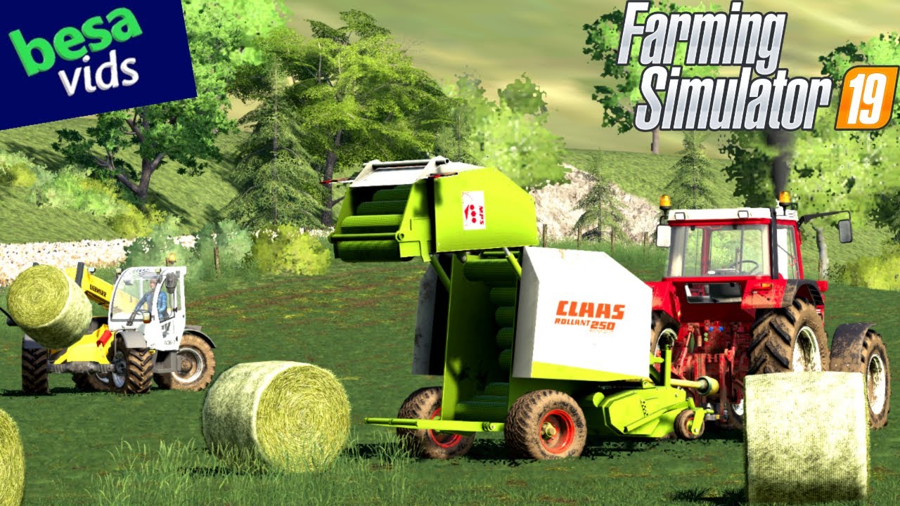 How To Make Hay In Farming Simulator 19 farming simulator 19 | Provence | mowing, tedding and baling hay