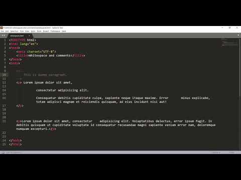 05 - whitespaces and comments - HTML5 Essential Training URDU / HINDI