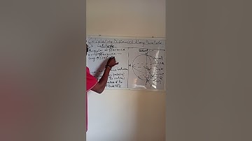 Example 2 On Calculating Distances Along parallels of latitude 
