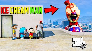 GTA 5 : ice cream man Attack On Shinchan Franklin & Doraemon GTA 5 !