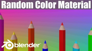 How to create random colors with one material in Blender - Blender Tutorial