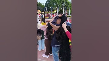 Cả nhà đội mũ tóc giả giữa đường #mutocgia