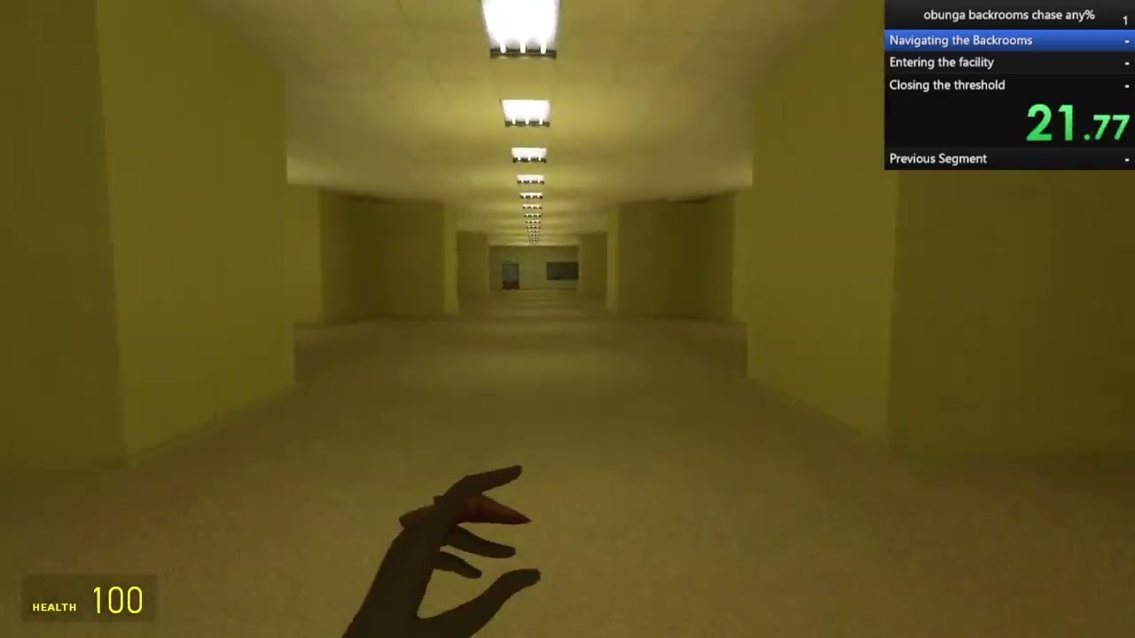 Obunga Backrooms Chase Any% Speedrun in 38.02 | Garry's Mod