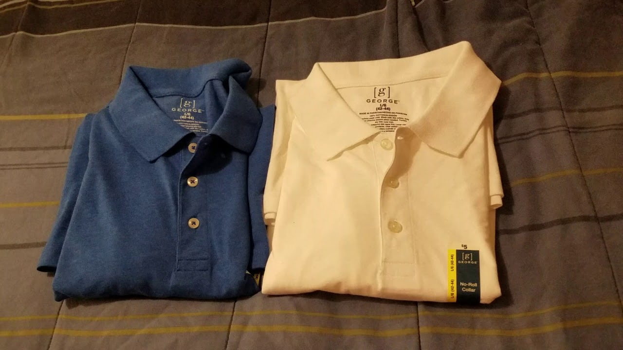 my two polo shirts blue and White - YouTube