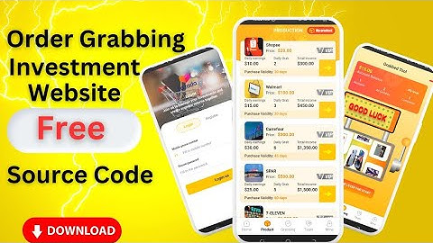 Order Grabbing Investment Website Free Source Code Download Link || Make Your own Grabbing Website