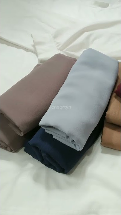 MIX AND MATCH BAJU PUTIH & HIJAB BUAT KAMU YANG BINGUNG 🙆🏻☁ #shorts #subscribe