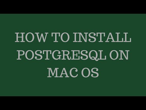 How to Install PostgreSQL and PgAdmin 4 on Mac OS