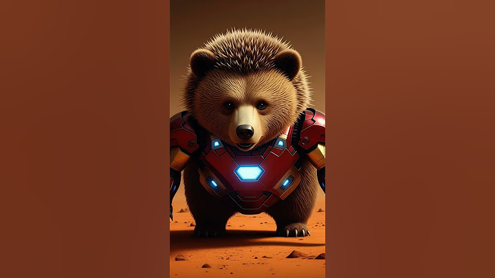 Bevare of Iron Man Bear Hedgehog #ai #klubdragonnovisad #animals