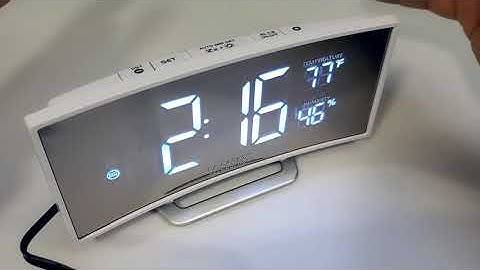 LA CROSSE ALARM CLOCK 602-249 REVIEW!