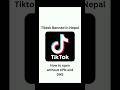 How to open tiktok in Nepal | dns settings for tiktok