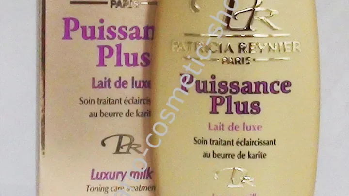 Le lait claircissant Patricia Reynier mon Avis sur...